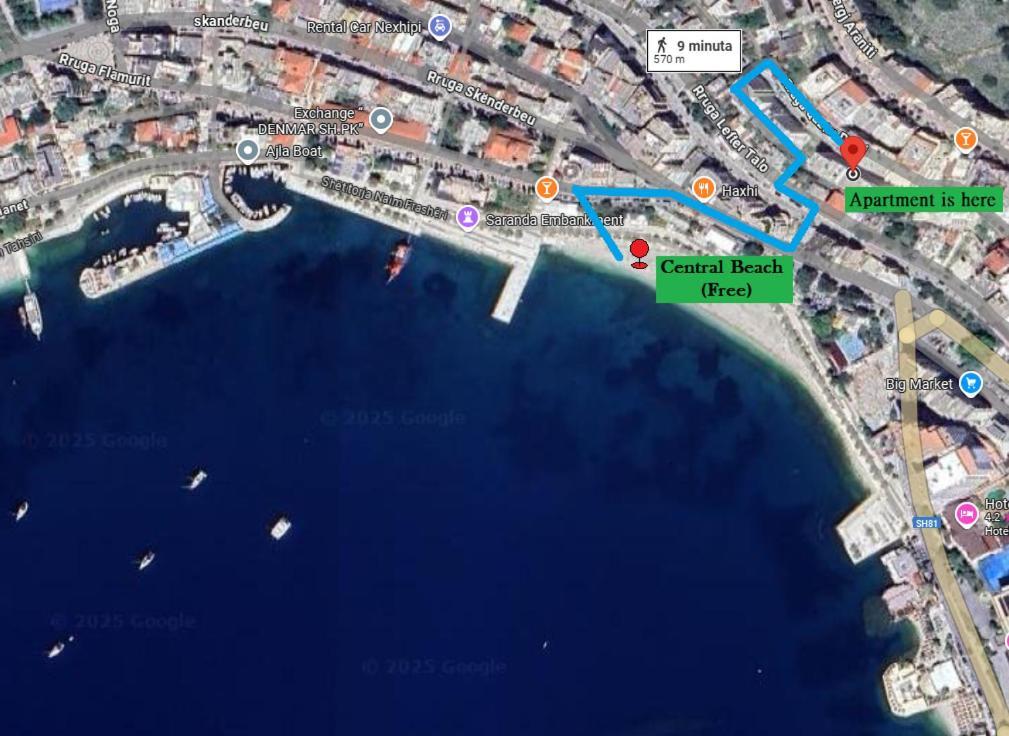 Bay View Apartment Sarande Ngoại thất bức ảnh